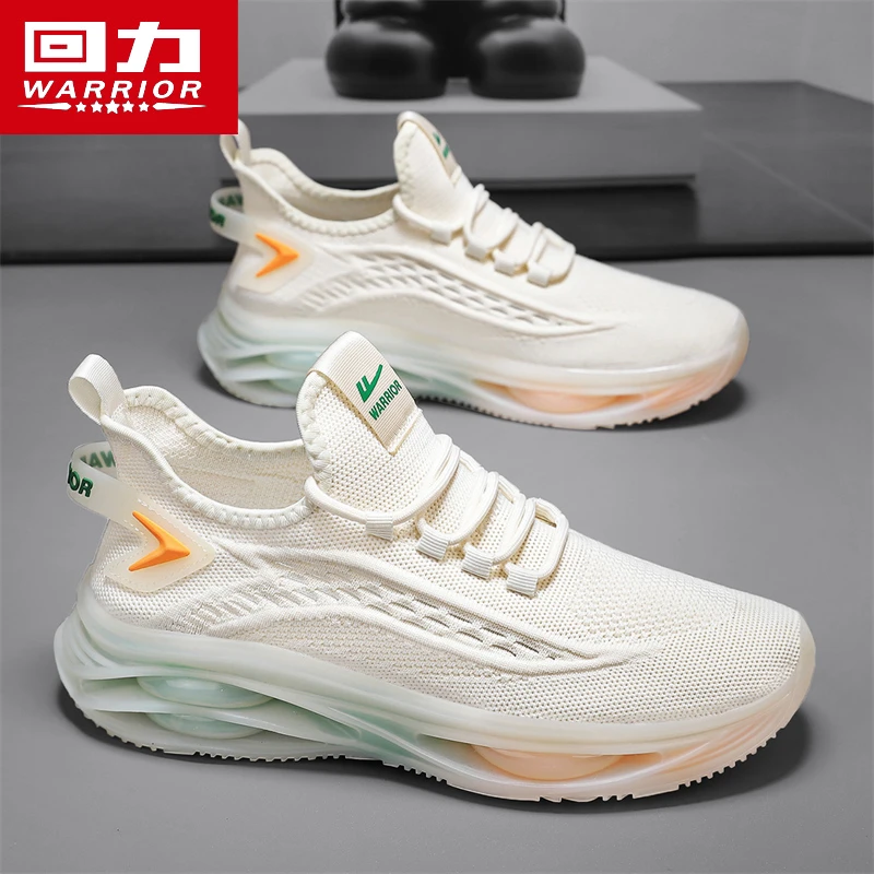 回力透气男鞋百搭网面鞋夏季减震防滑运动鞋男士飞织跑步休闲鞋子