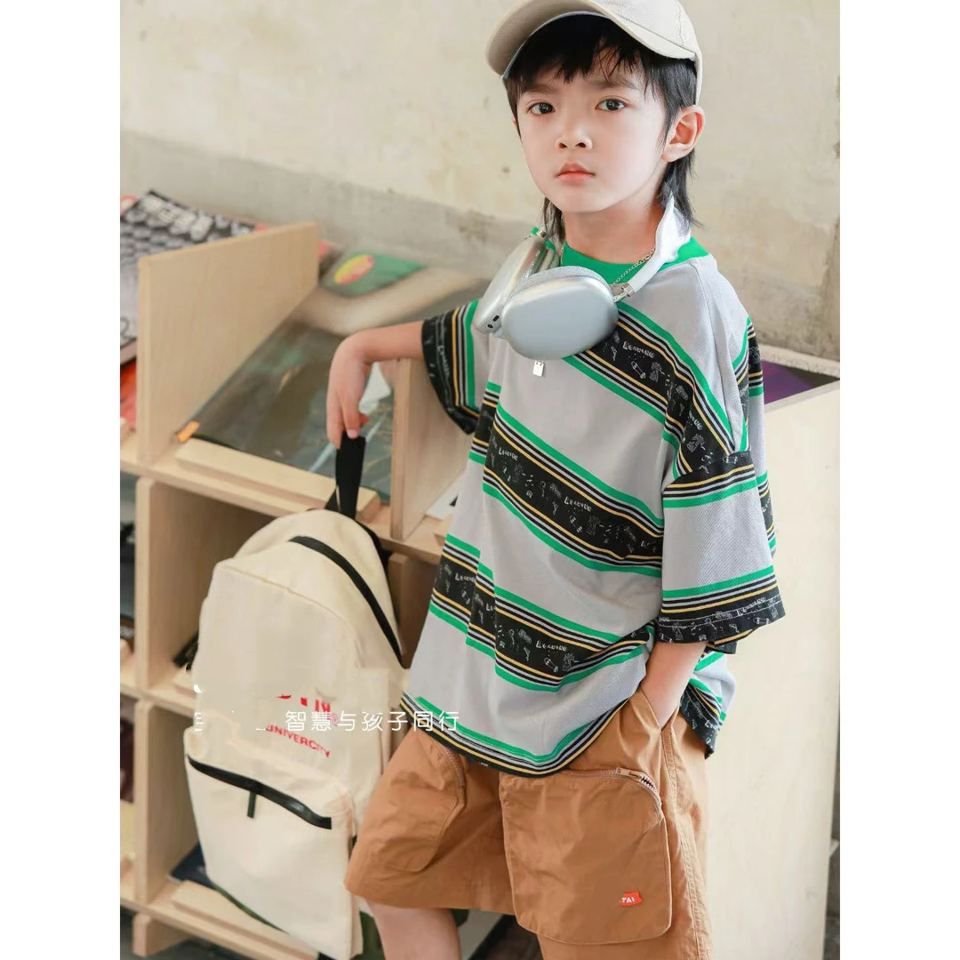 22238高端潮流时尚百搭休闲童装短袖T恤C20-2-3