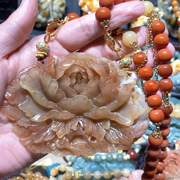 岫玉毛衣链未镶嵌