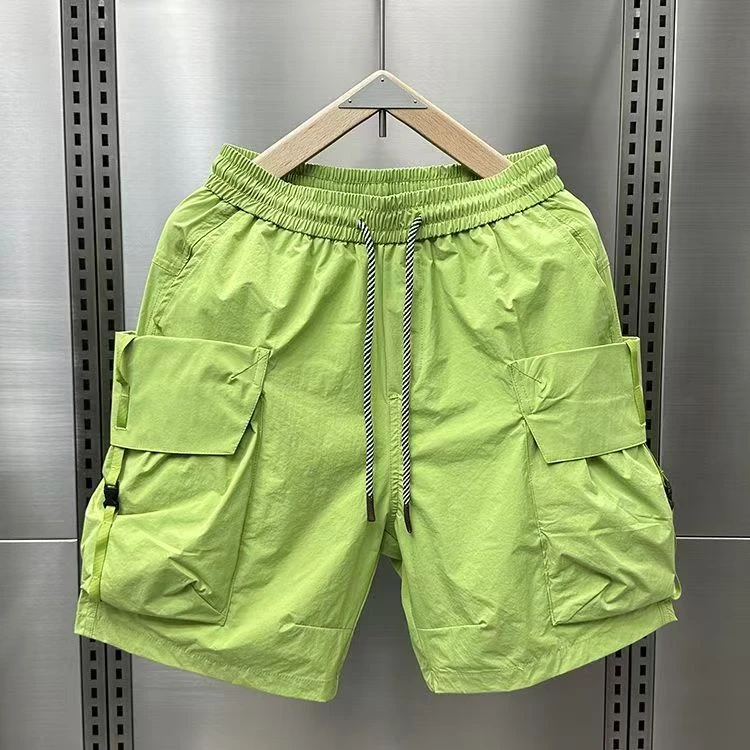 夏季运动短裤男士复古潮牌百搭直筒五分裤痞帅青少年潮流休闲裤子