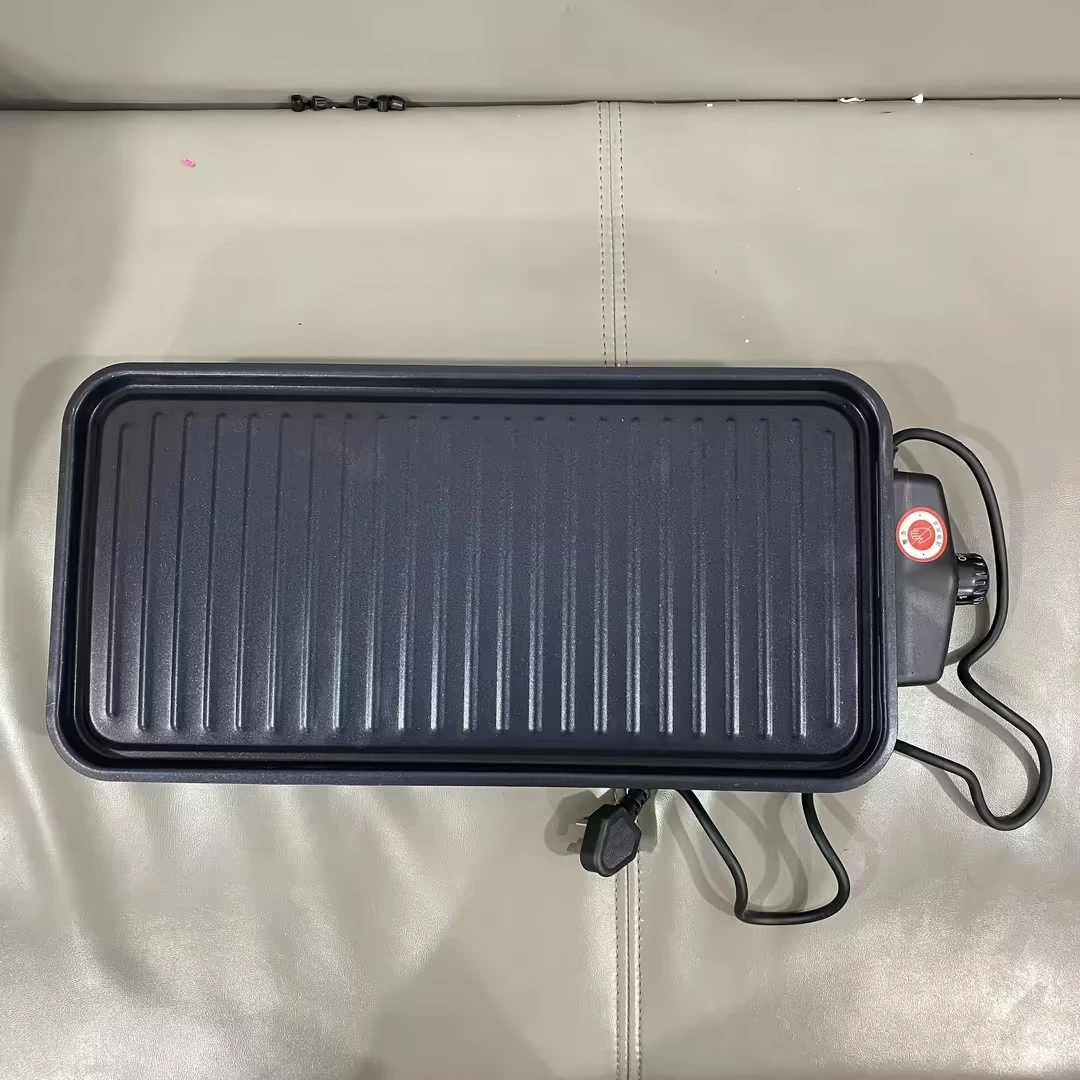W939家用电烤盘多功能韩式铁板烧麦饭石便携烤肉盘随机2