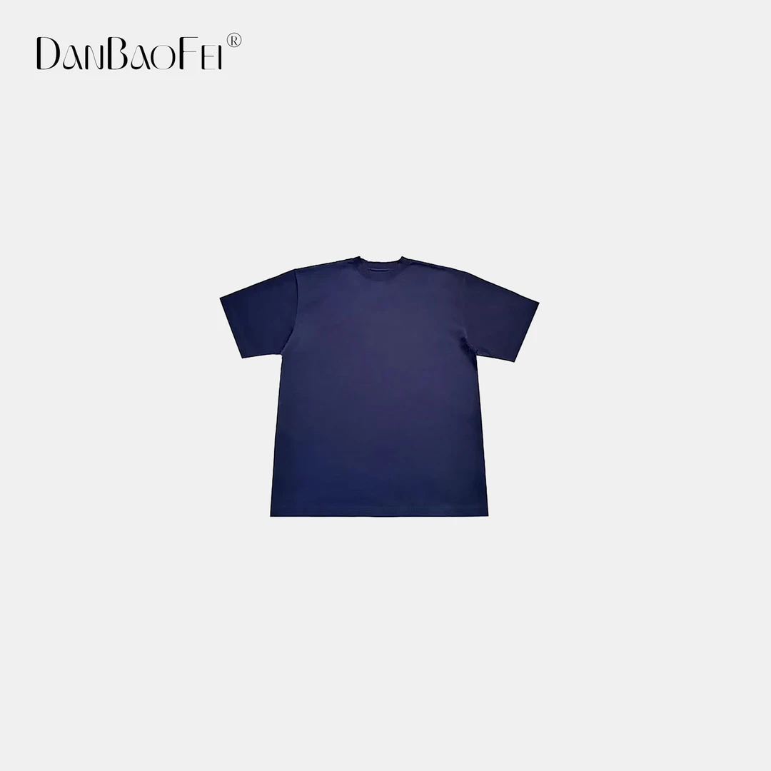 SISI 黑蓝T 基础款圆领短袖男女同款T恤 YLM00912