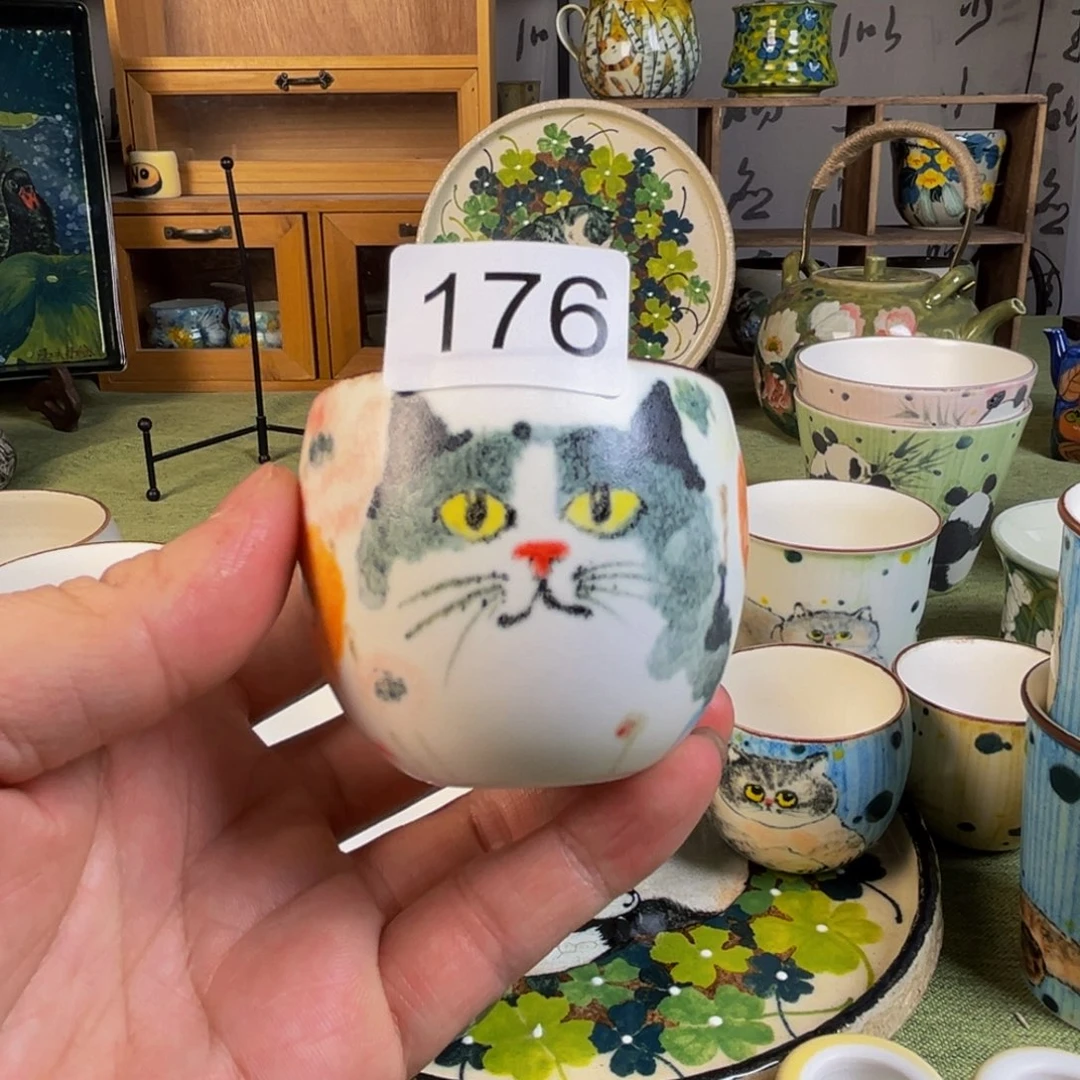 【闪购商品】摆件用****8桃园山房釉下五彩