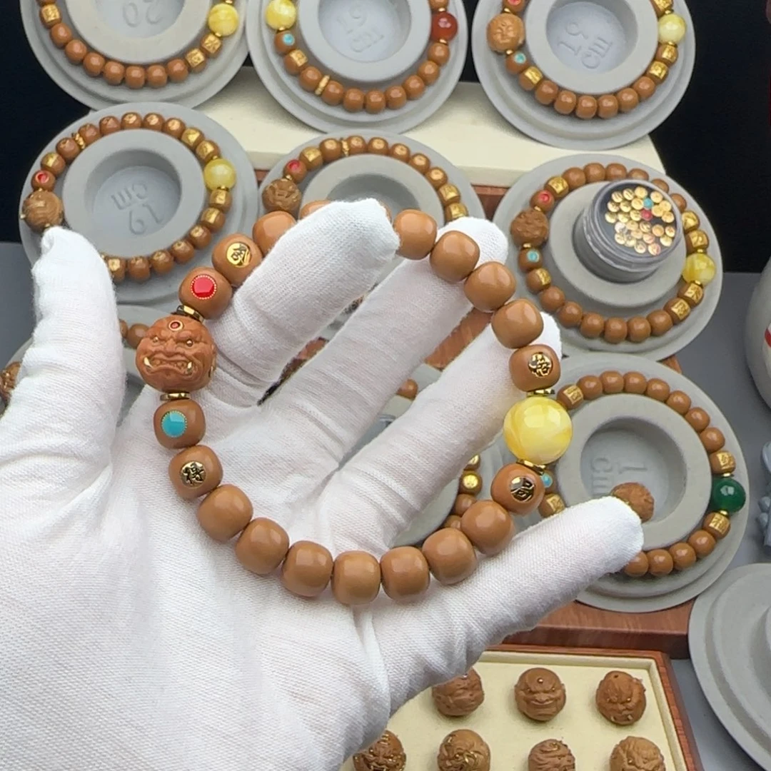 q***q猴头核桃吊坠全品老型猴头手串私人订制