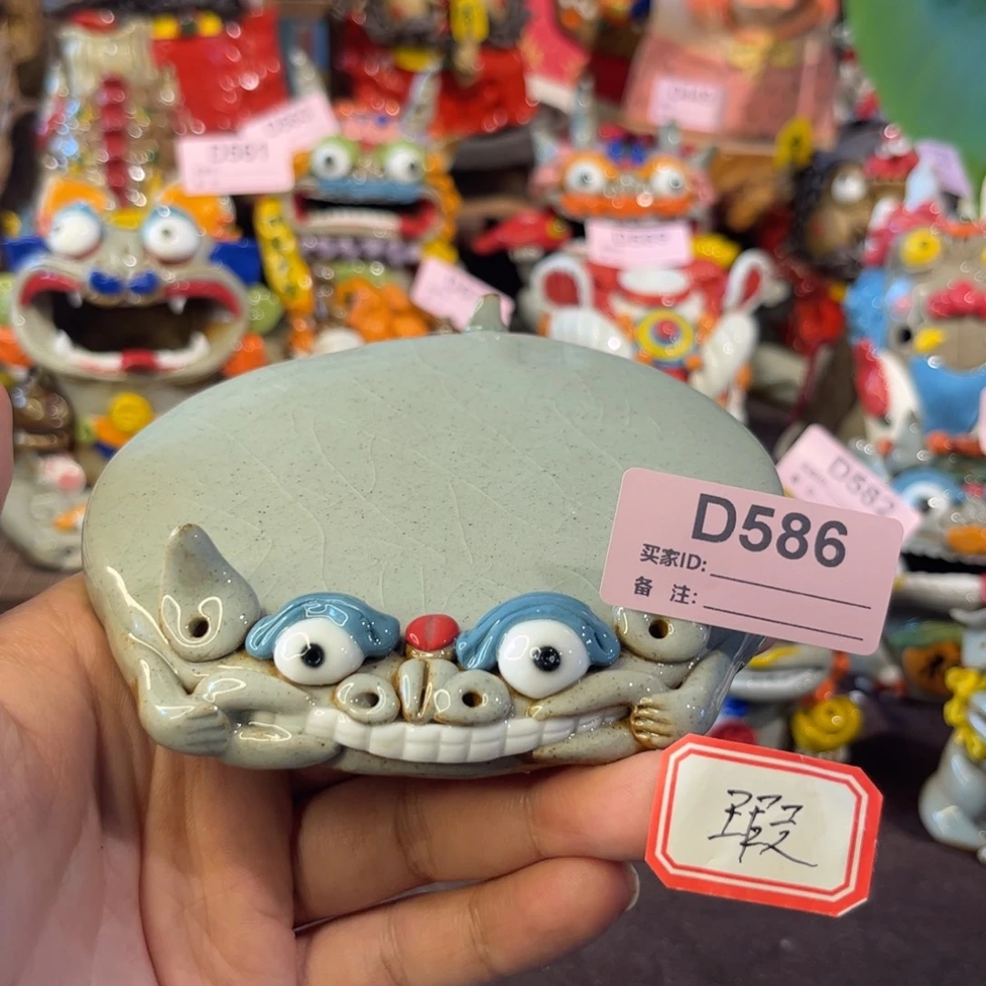 剑***泥塑纯手工茶宠摆件