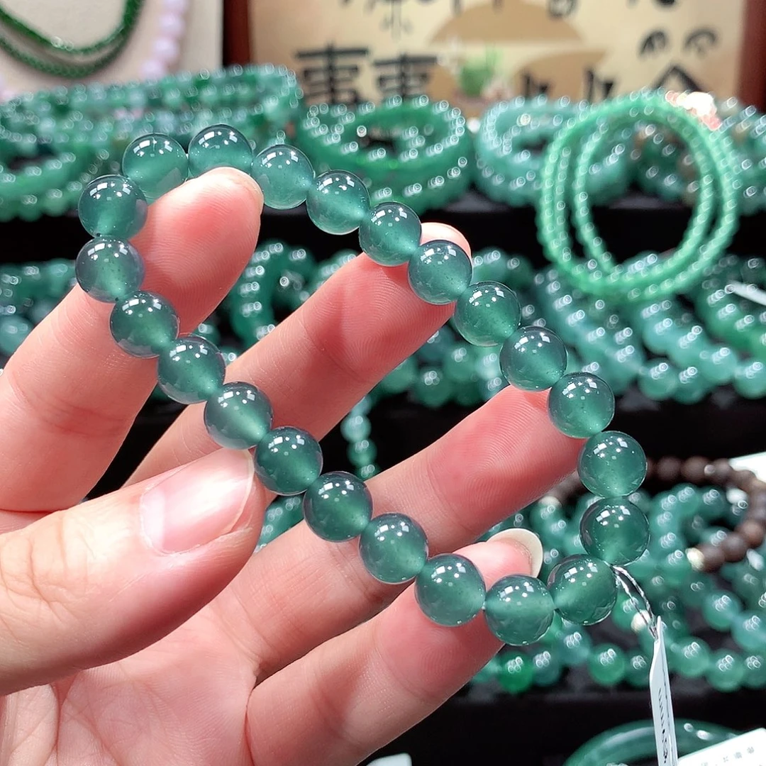 翡翠未镶嵌手链卡8.8