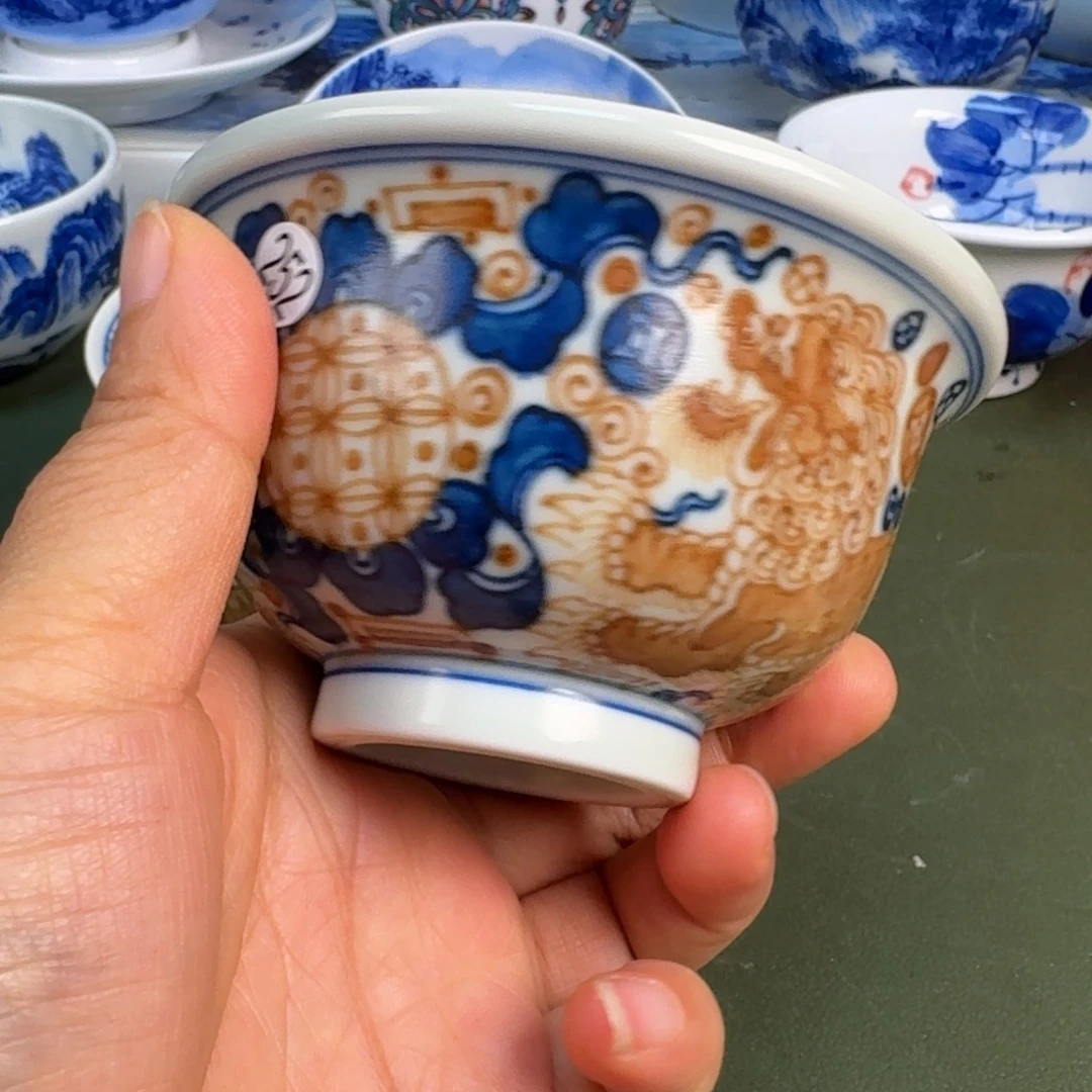 陶景德镇纯手绘茶具圆圆252