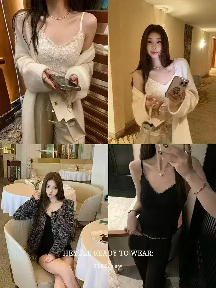 百搭人鱼弧线蕾丝美背.