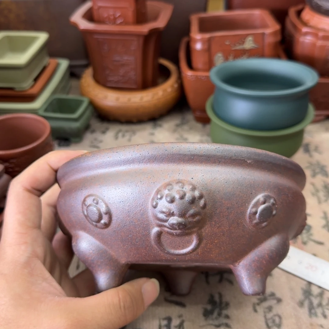 紫砂花盆宜兴紫砂正品14.5x5