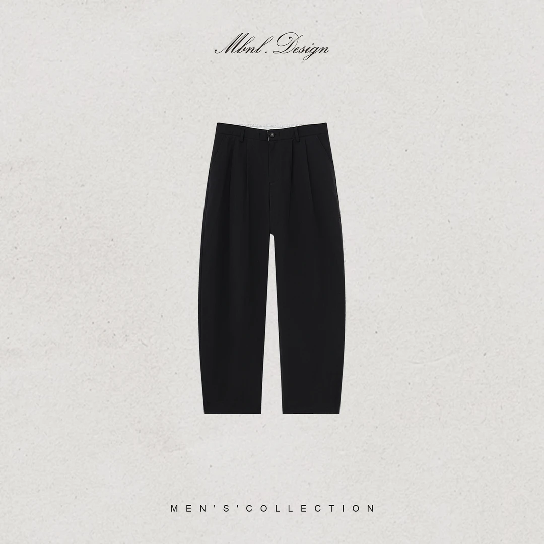 MBNL-F「60S双股纱线」 秦磊男装双层砂洗工艺休闲长裤LL-SKZ2028