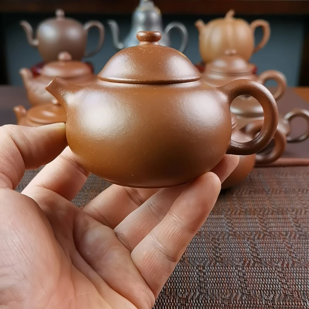 紫砂茶壶底槽清文旦160CC