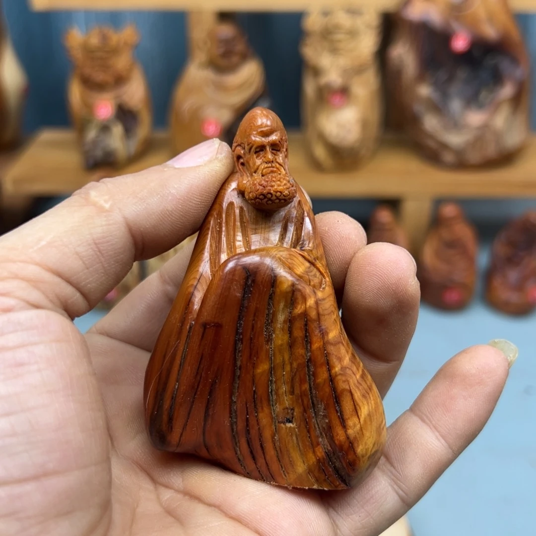 玄***清木崖柏木摆件手把件