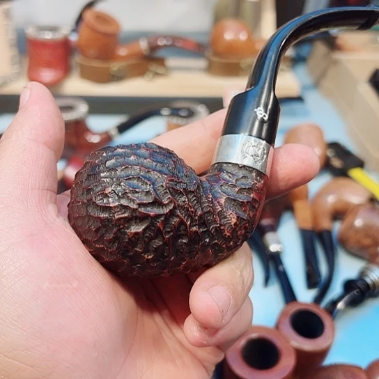 金**者意大利石楠木手工烟斗一款