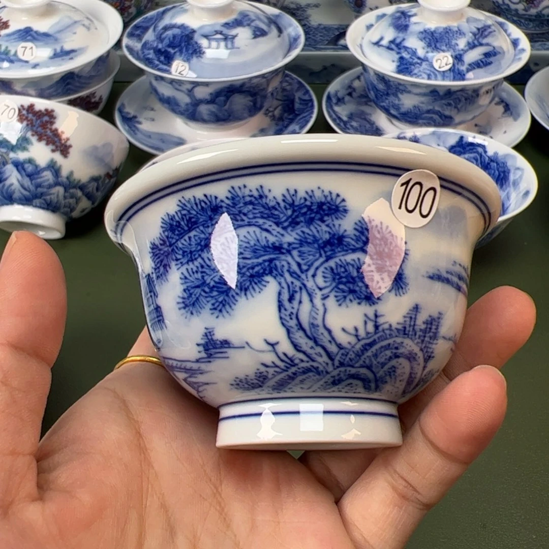 木木景德镇纯手工纯手绘茶具100