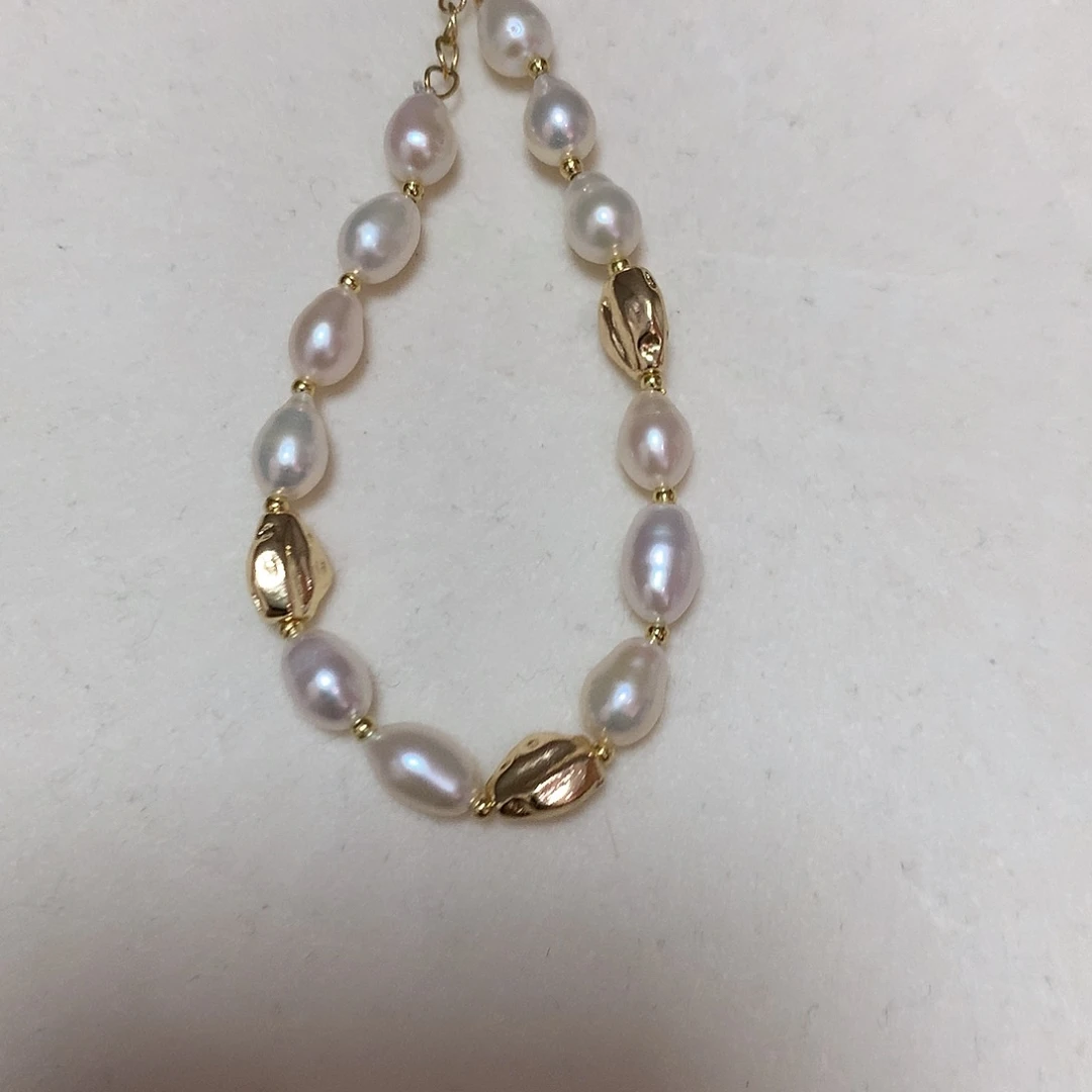 淡水珍珠手绳合金雯**婧