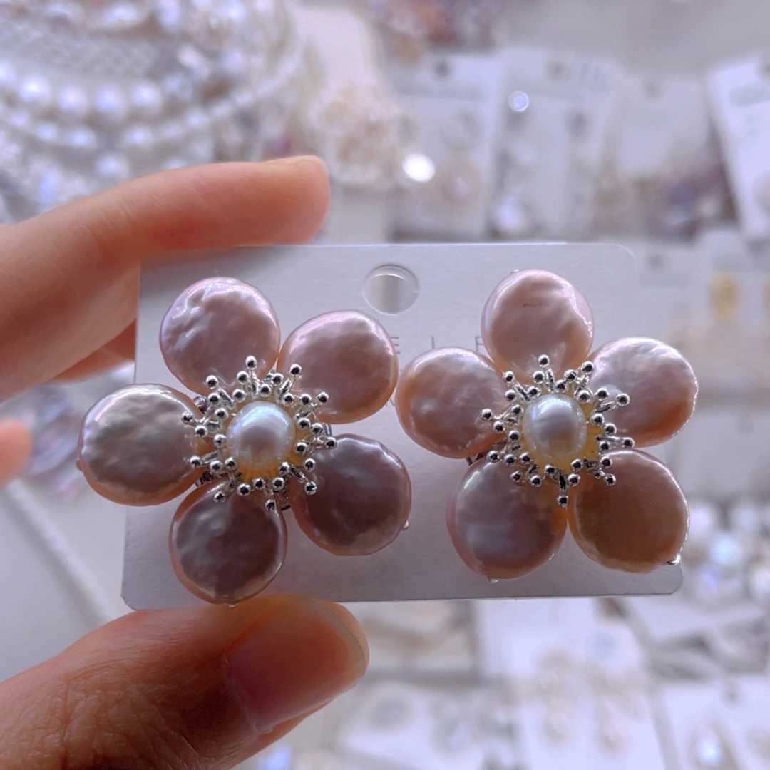 未镶嵌耳饰淡水珍珠