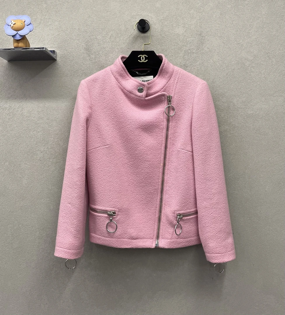 99新 Moschino/莫斯奇诺 莫斯奇诺粉色外套/尺码f34（胸围约90）