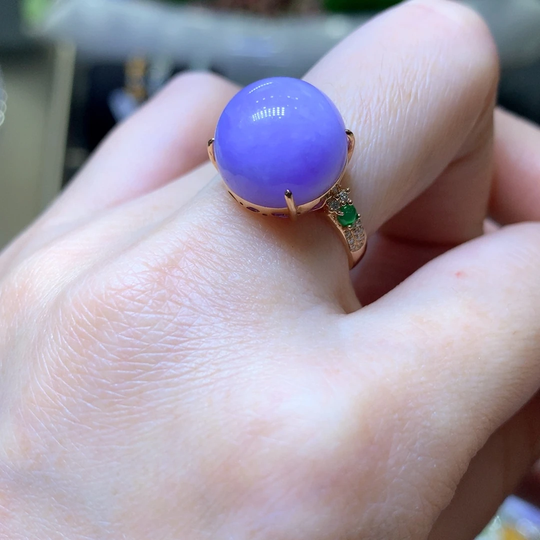 【闪购商品】翡翠颈饰18K金镶嵌翡翠吊坠项链