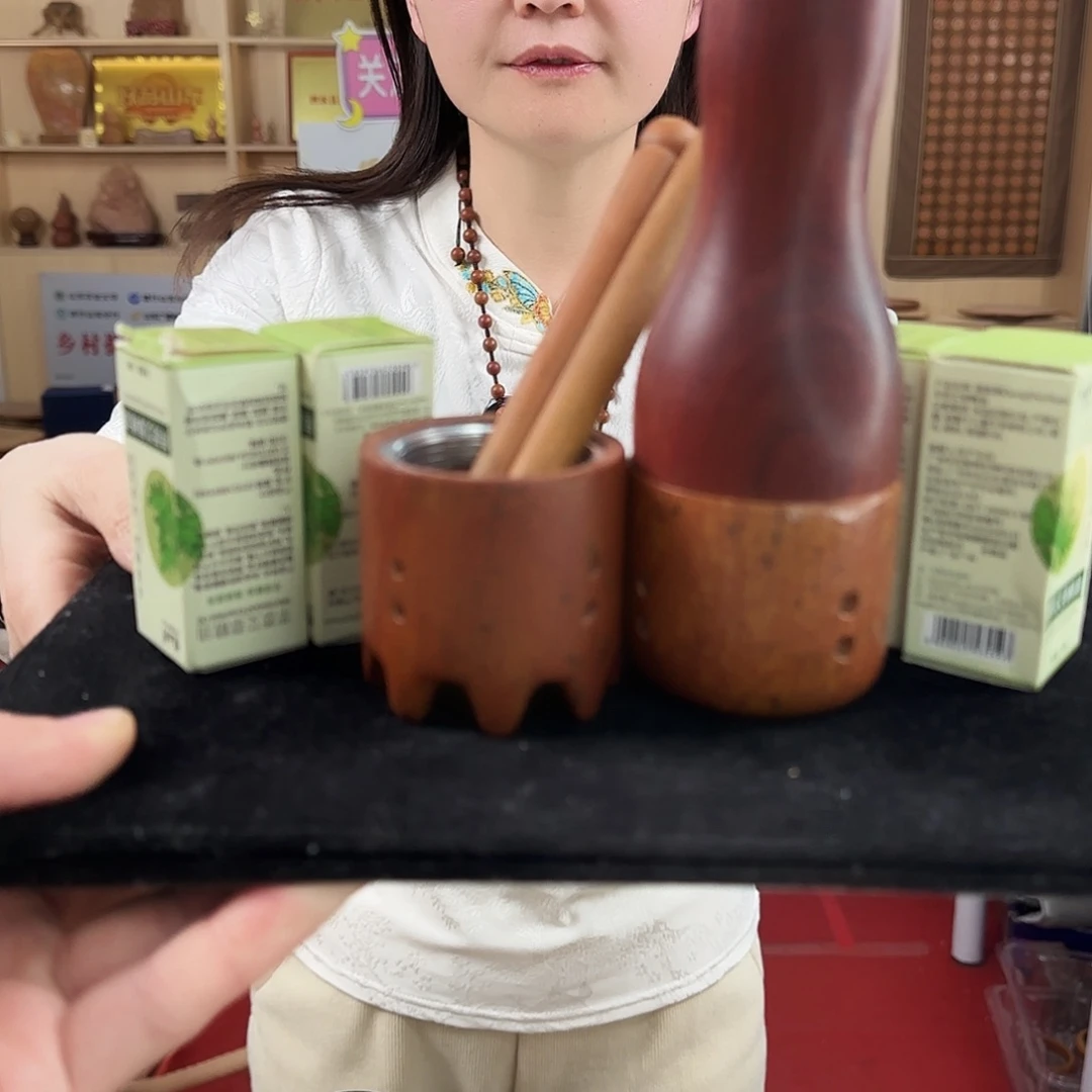 泗水砭石直播间炸福利艾灸棒一拖二套装（高性价比）