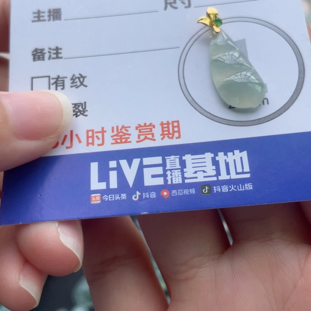 颈饰未镶嵌翡翠金扣豆子