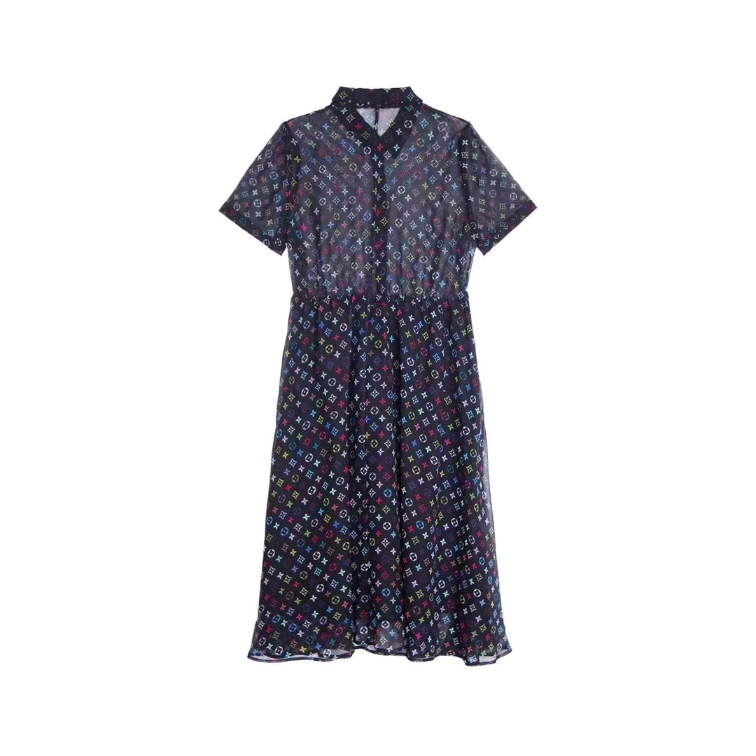 2025新款休闲时尚女士简约春夏美背腰带连衣裙-9152