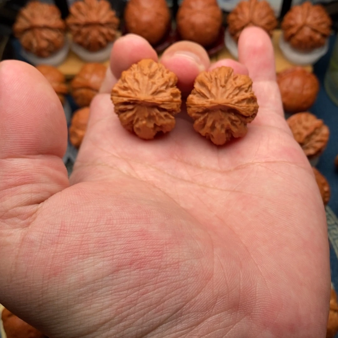 把件文玩核桃雪花粗筋