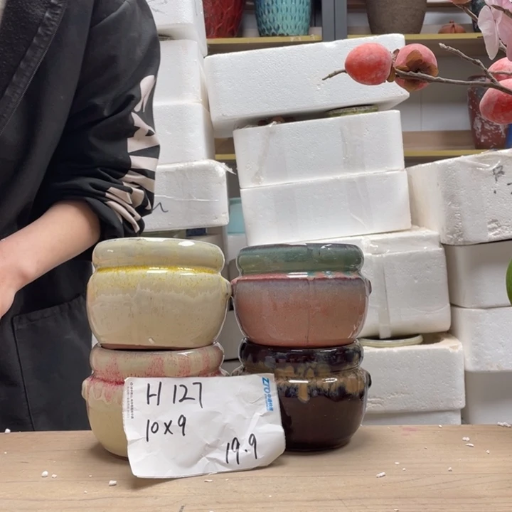 粗陶多肉花盆微瑕127