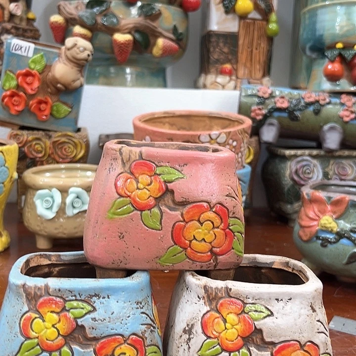 红陶粗陶花盆粗陶花盆