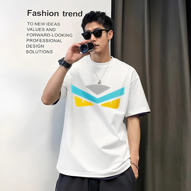 【苏总专属-恶魔之眼】T2110新款时尚造型短袖休闲百搭男女同款