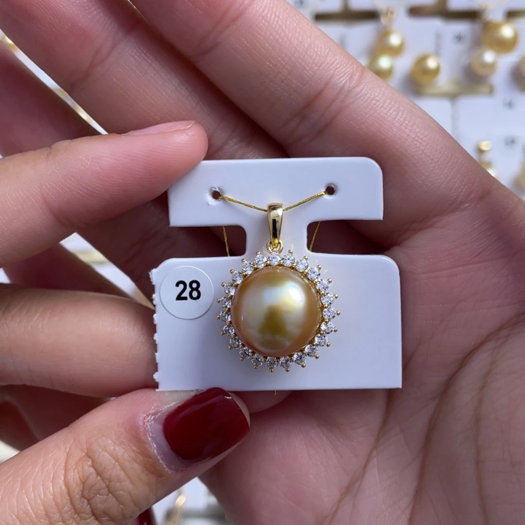 海水珍珠颈饰银S925镶嵌