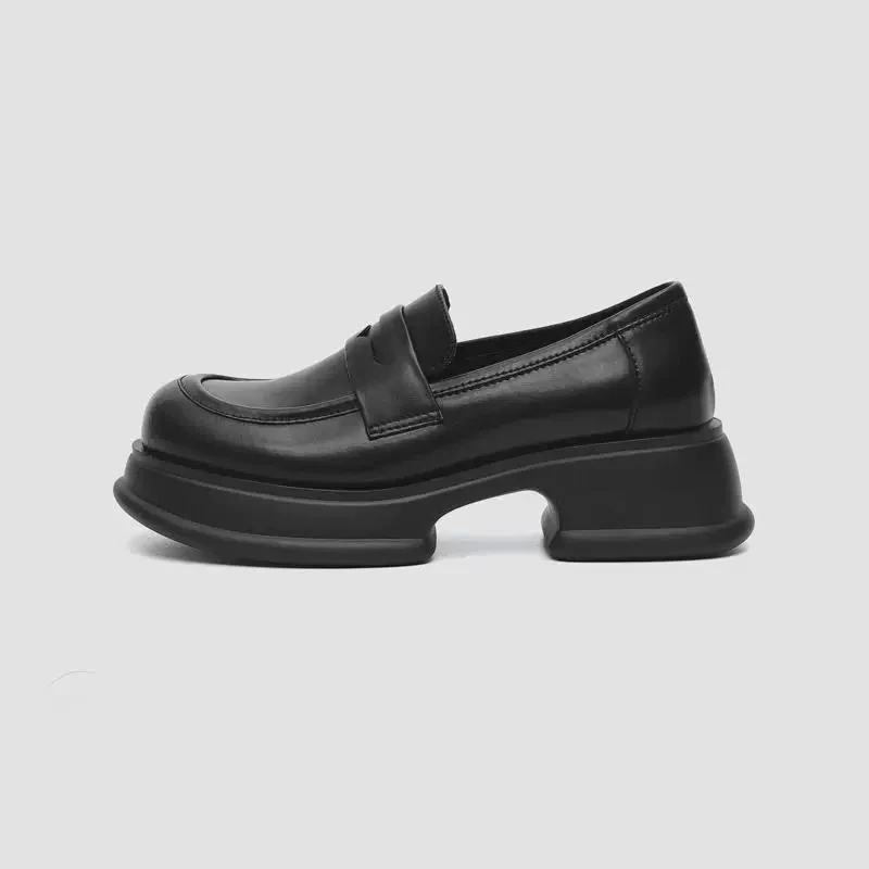 断码乐福鞋真皮百搭时尚上班增高舒适潮流时尚休闲鞋