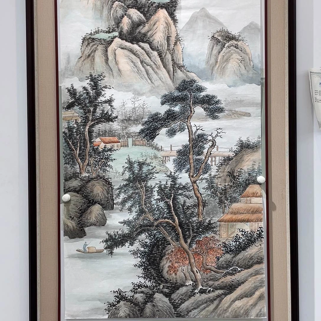 国画凌行志手绘作品