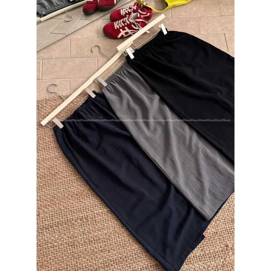 【mooi】'轻盈感'春夏新款韩版ins风小众设计感半身裙