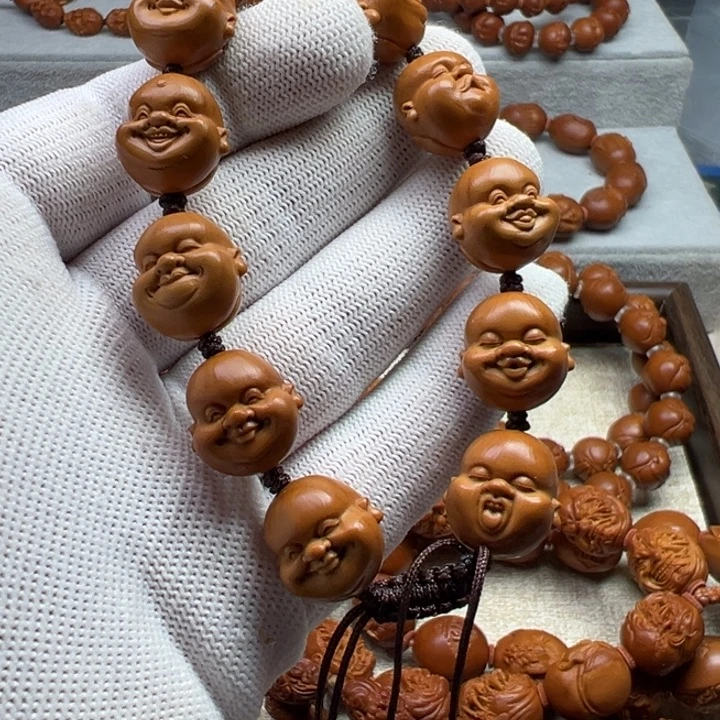 手串橄榄核橄榄核雕工艺制作