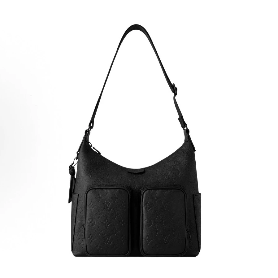 99新 LV Hobo Cargo 压纹多口袋单肩斜挎包 34.5/27/19.7 F726