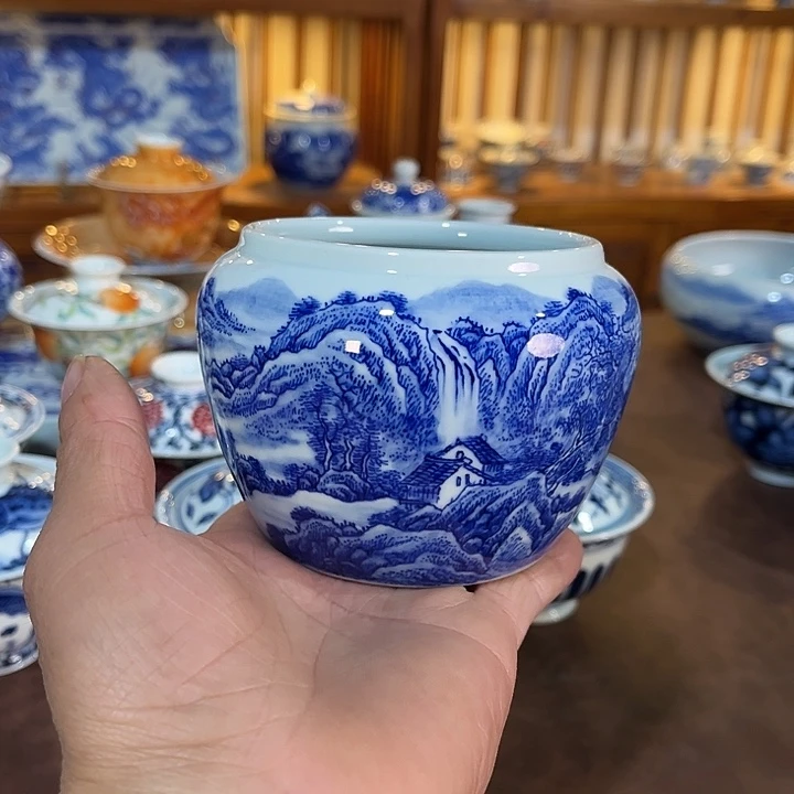 錡镇堂手工手绘渣斗