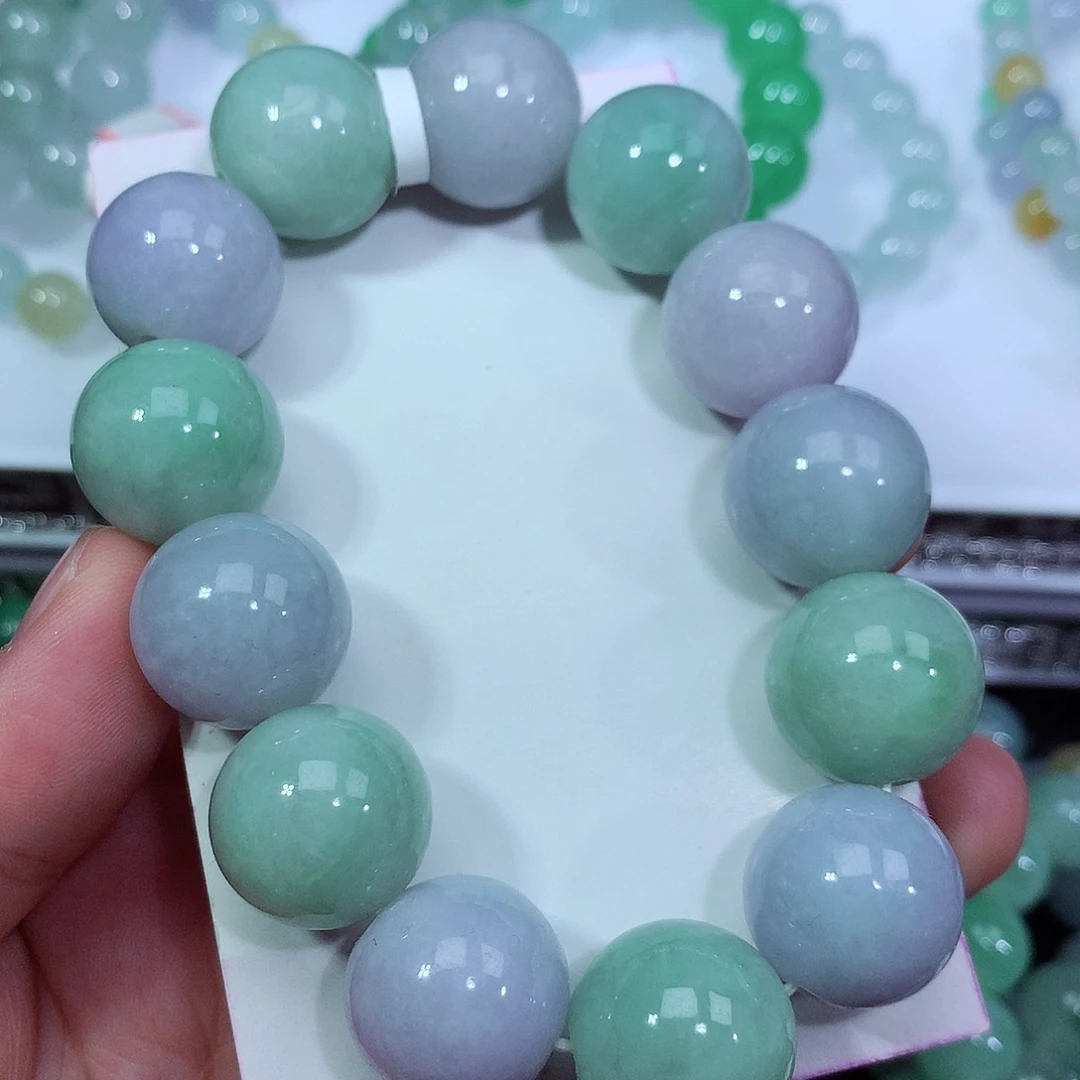 翡翠手链未镶嵌卡17