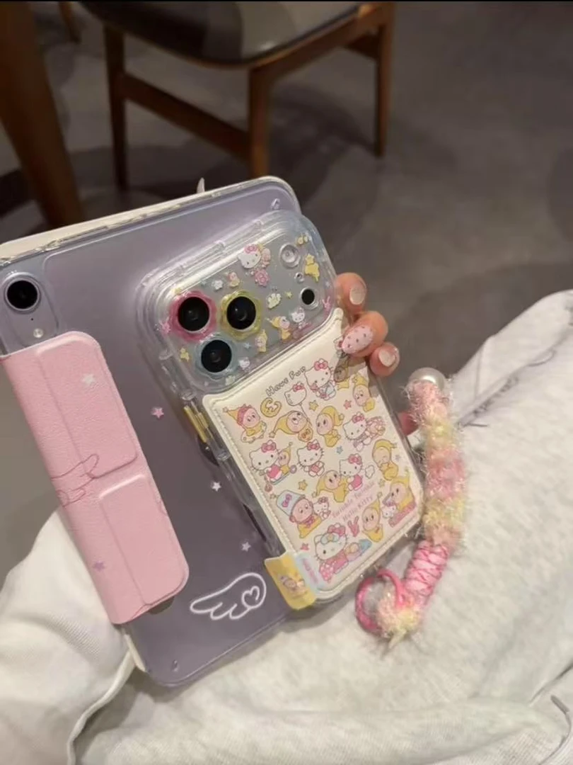 趣味花朵皮纹kt猫星星人合集适用iPhone17pro手机壳苹果16pro新15