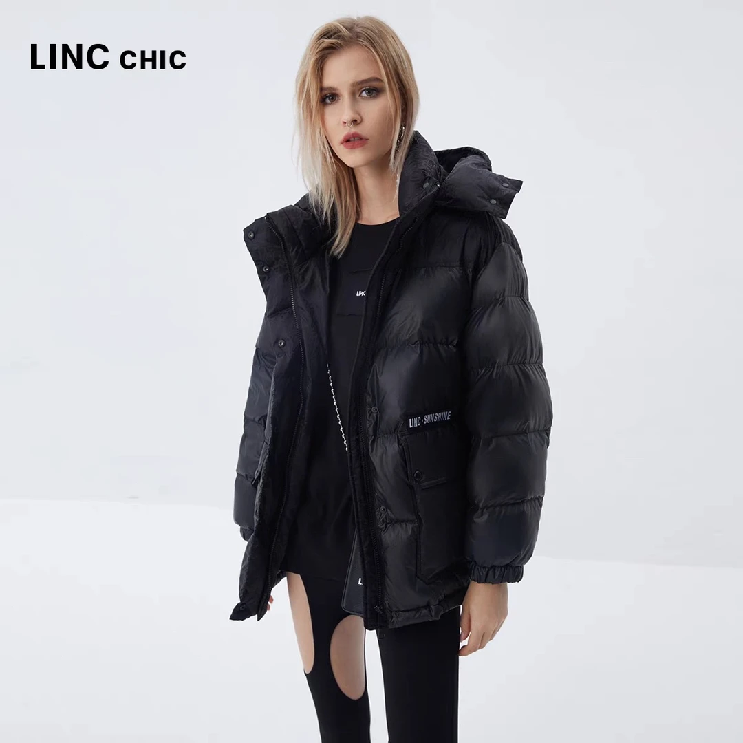 LINC金羽杰经典面包时尚羽绒服2242
