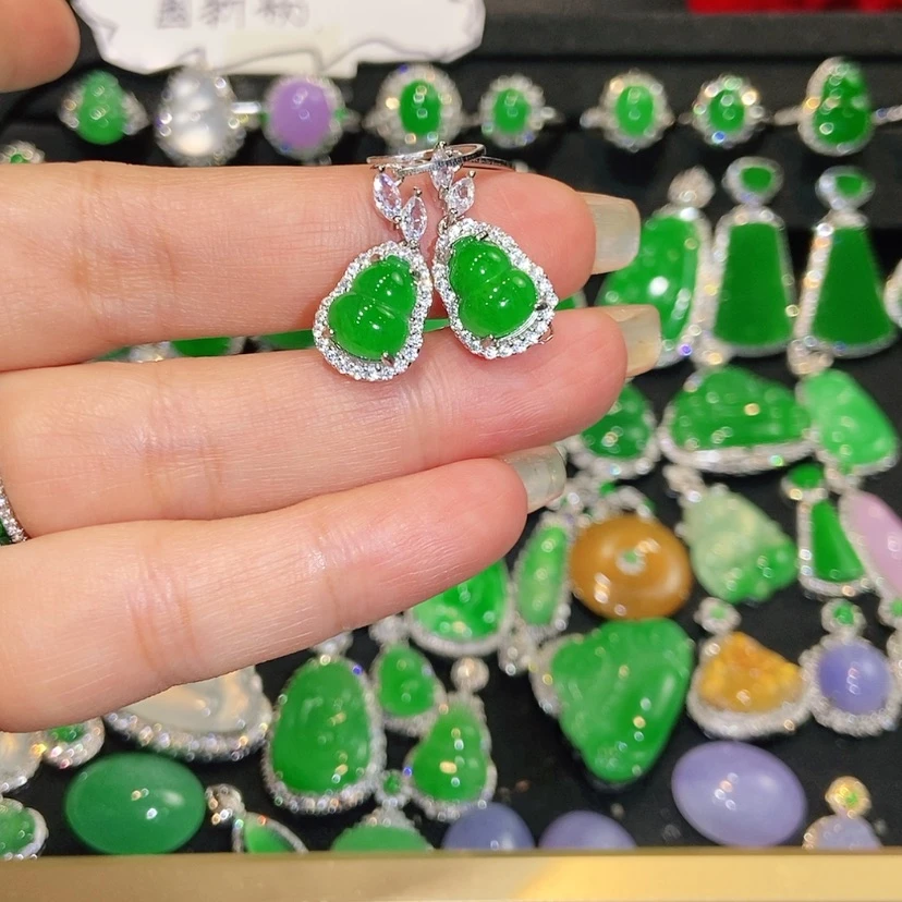 【闪购商品】翡翠未镶嵌耳饰天然翡翠