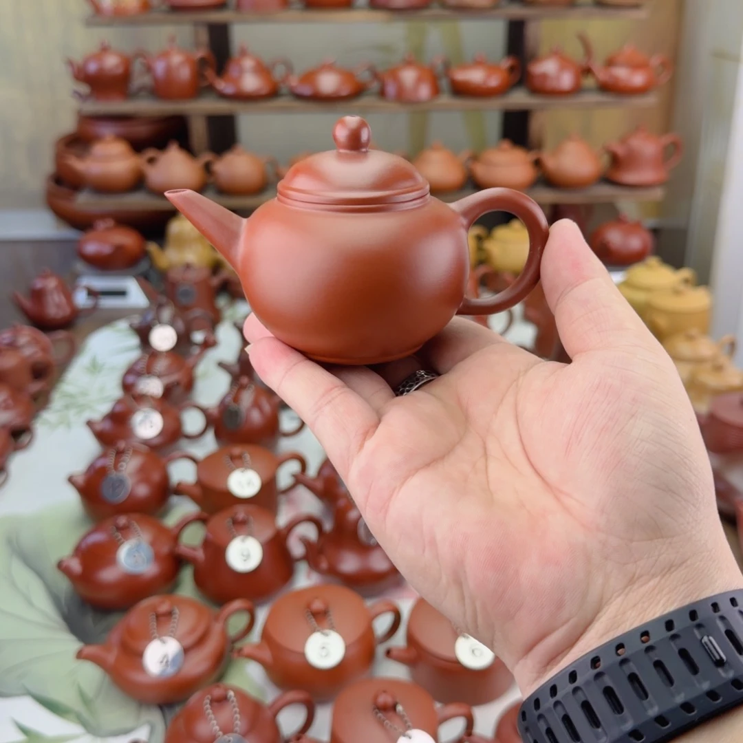 @***濠紫砂茶壶150cc水平加12个杯