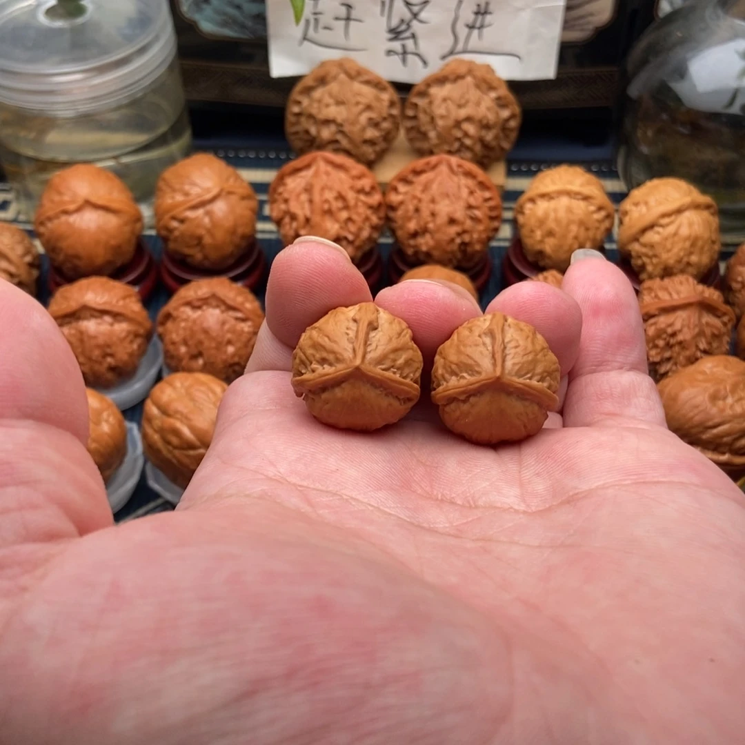 文玩核桃把件∈*3三棱