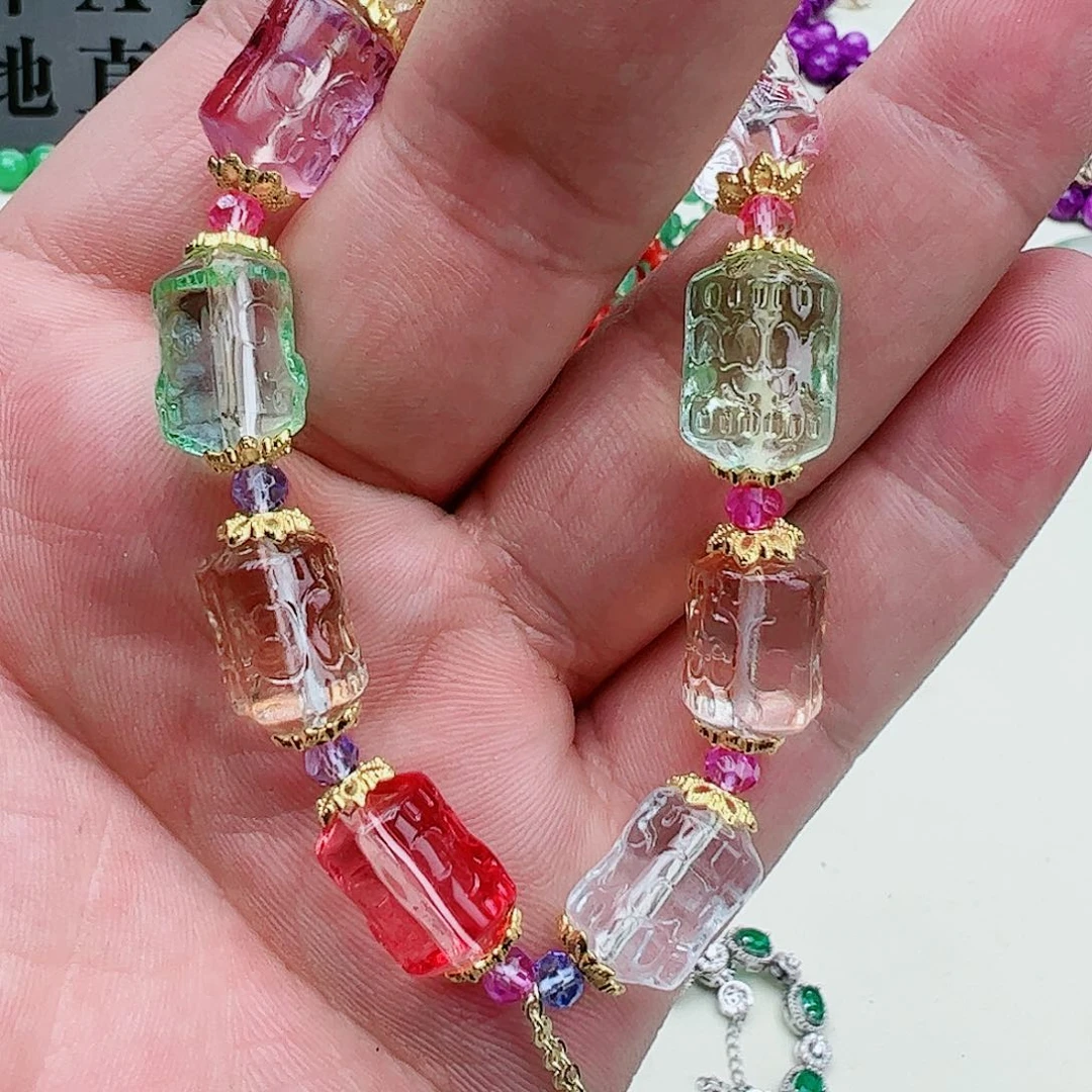 碧玺吊坠(赠链)银S925镶嵌