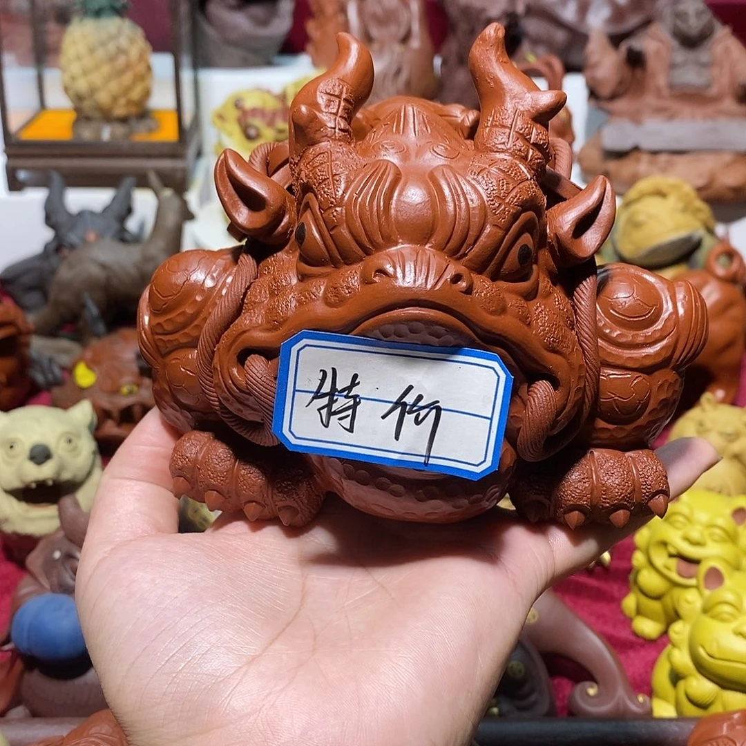 紫砂茶宠宜兴紫砂大号龙蟾