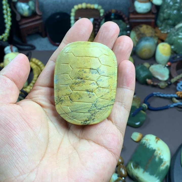 岫岩河磨玉（透闪石质玉）未镶嵌吊坠(赠链)H*N