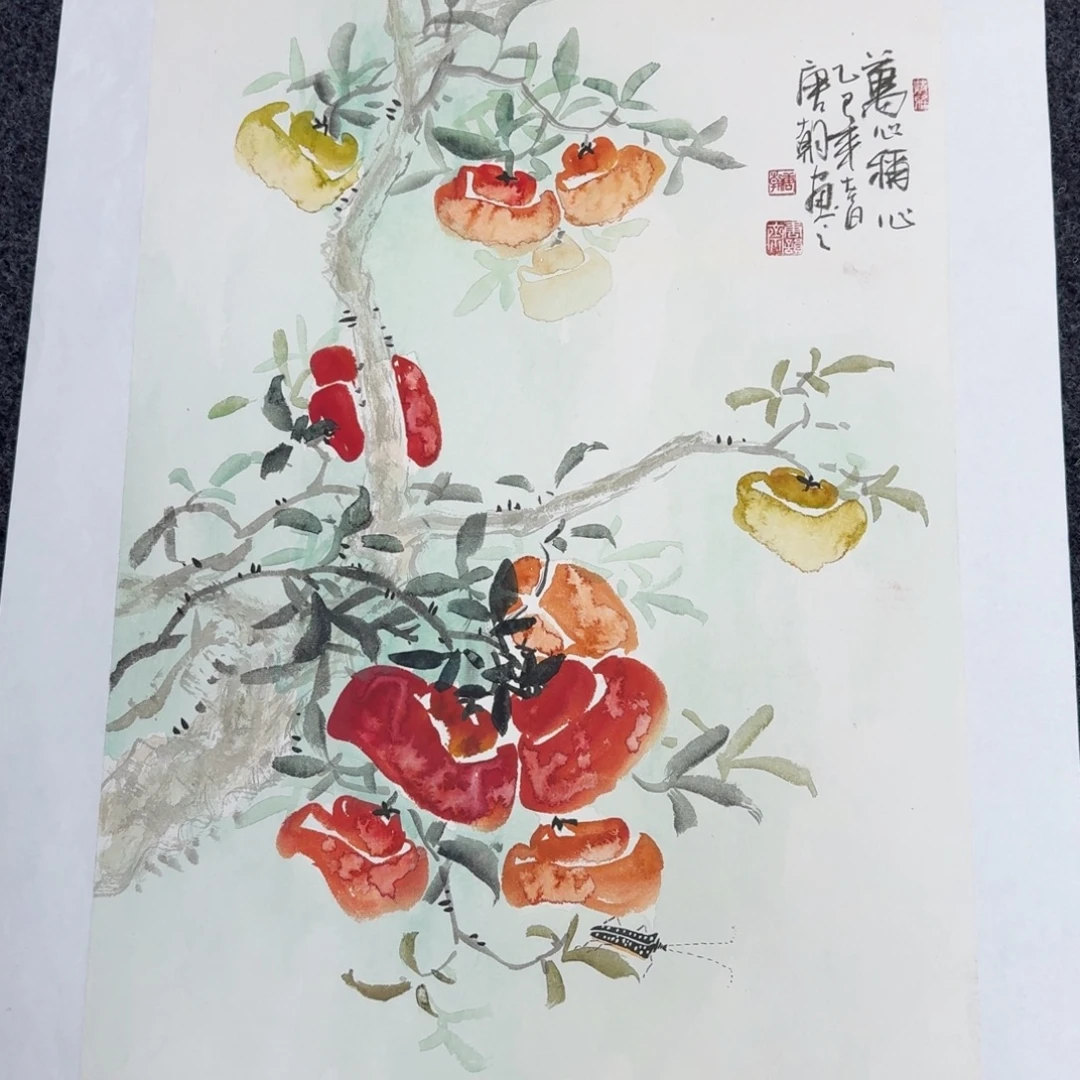 国画纯手绘山水花鸟作品