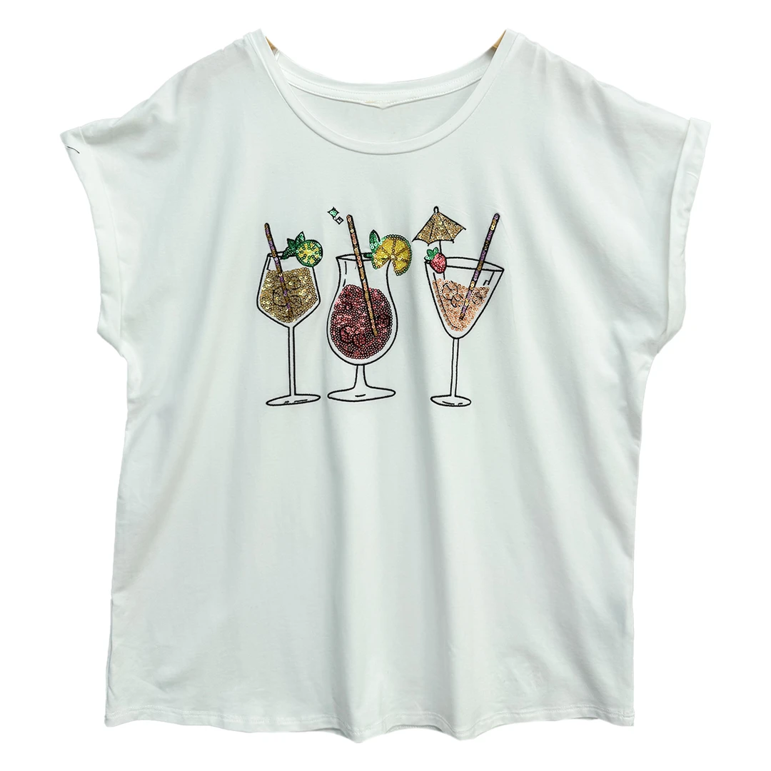 4169#短袖上衣舒适百搭潮流气质