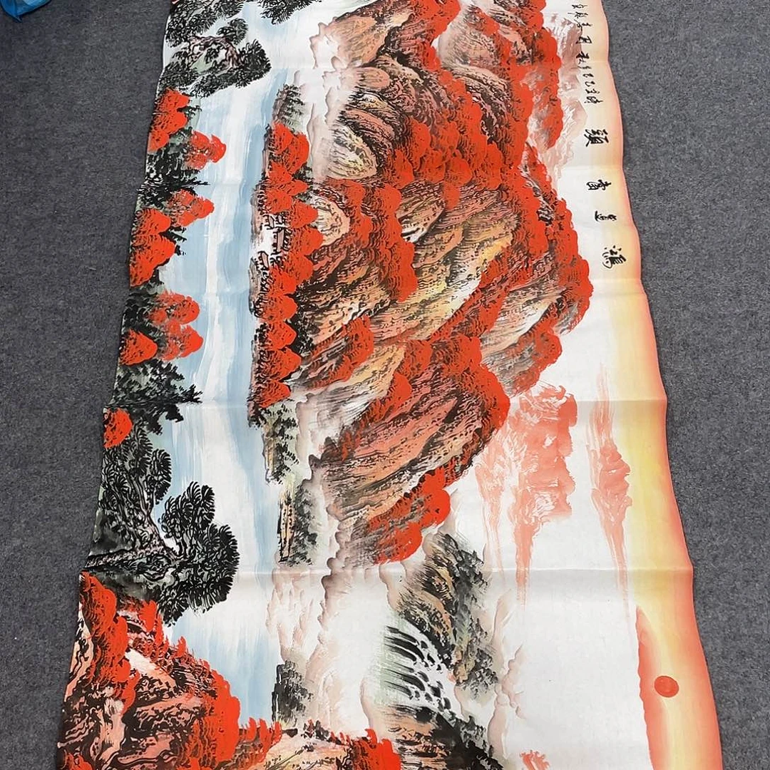 国画今天早上国画作品展