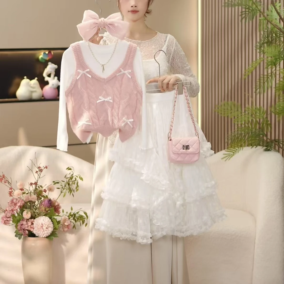 boboe/波波鹅2025春季新款设计感真两件套装上衣+裤子—Y4233