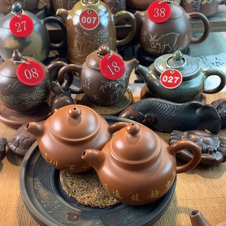 五***鹿坭兴陶手工书法卫东